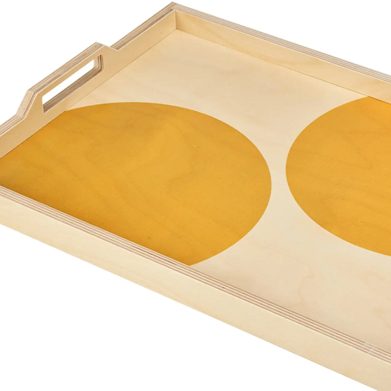 Yellow Dot Large Serving Tray