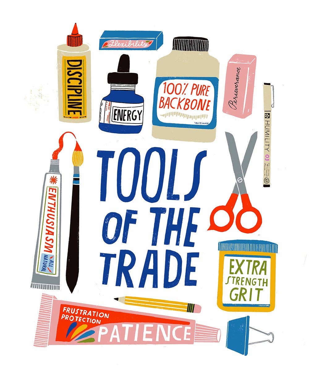 Tools of the Trade - Original Print by Lisa Congdon