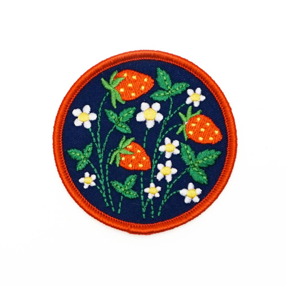 Lucky Horse Press - Strawberry Fields Embroidered Patch