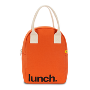 'Lunch' Poppy - Organic Cotton Zipper Lunch Bag