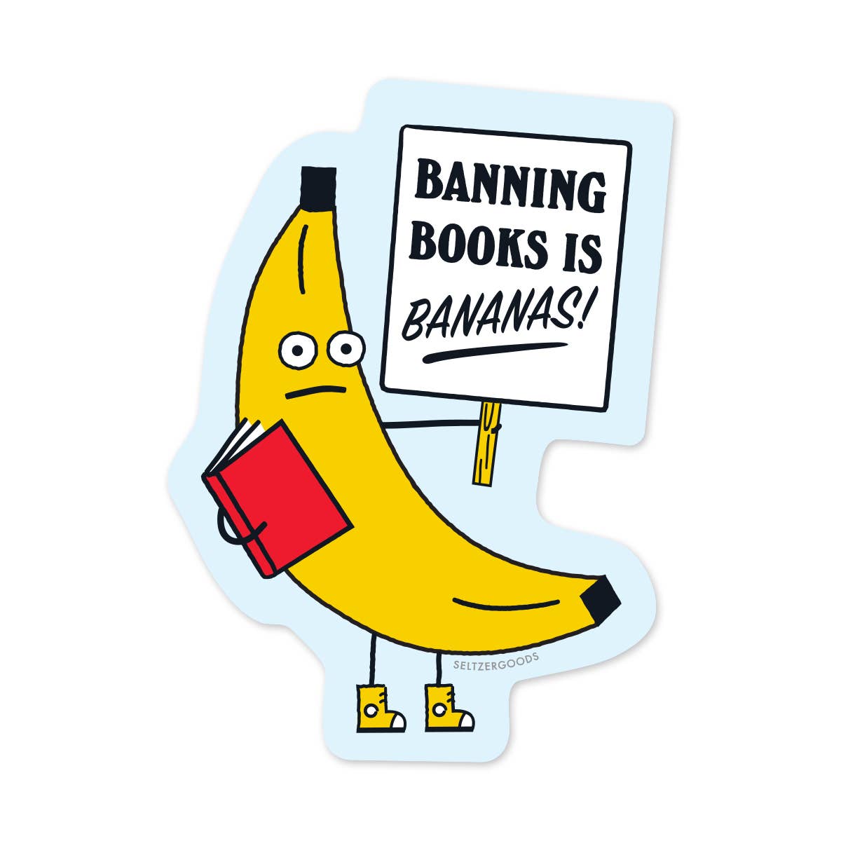 Banning Books is Bananas! Sticker