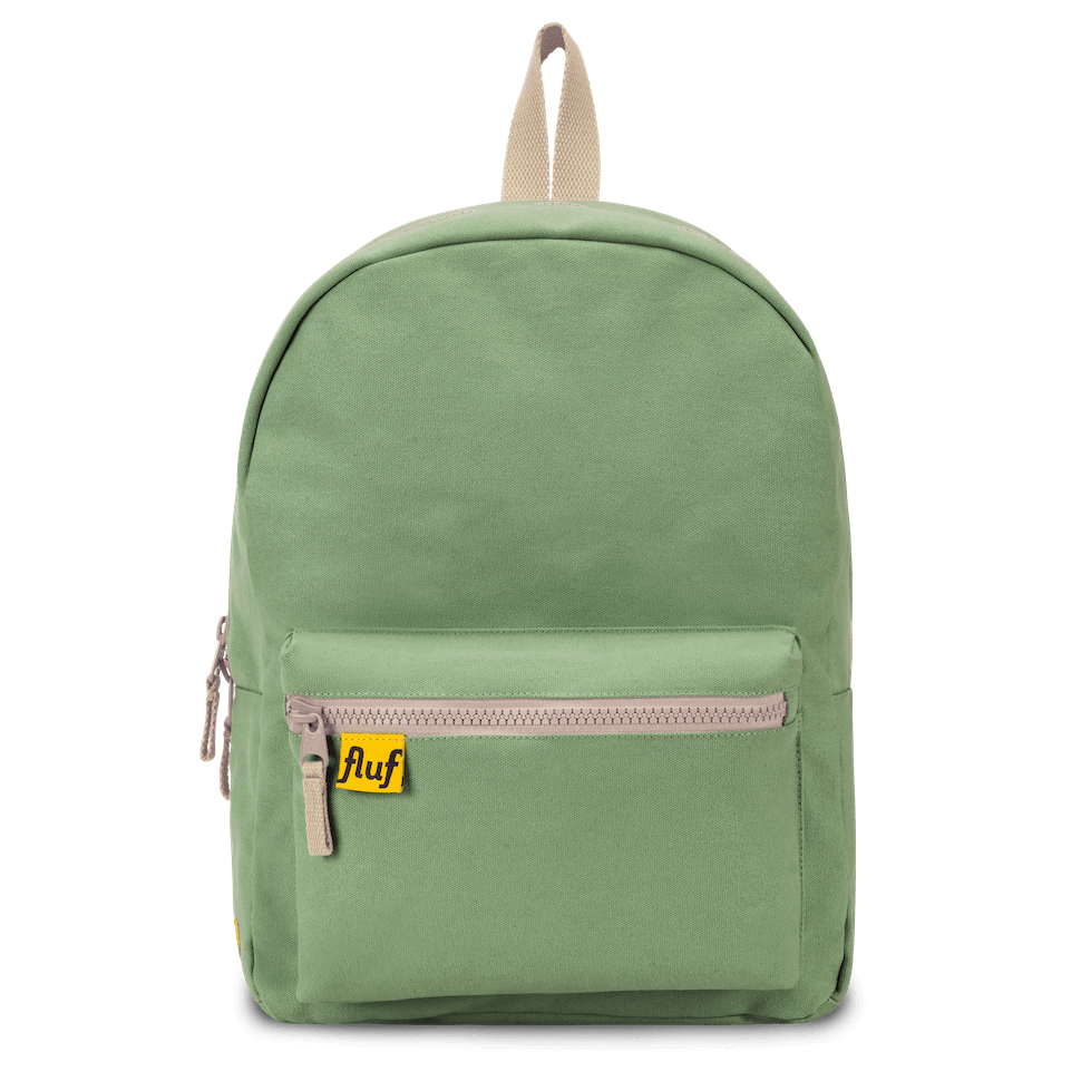 Moss Organic Cotton Canvas Backpack Laptop Holder