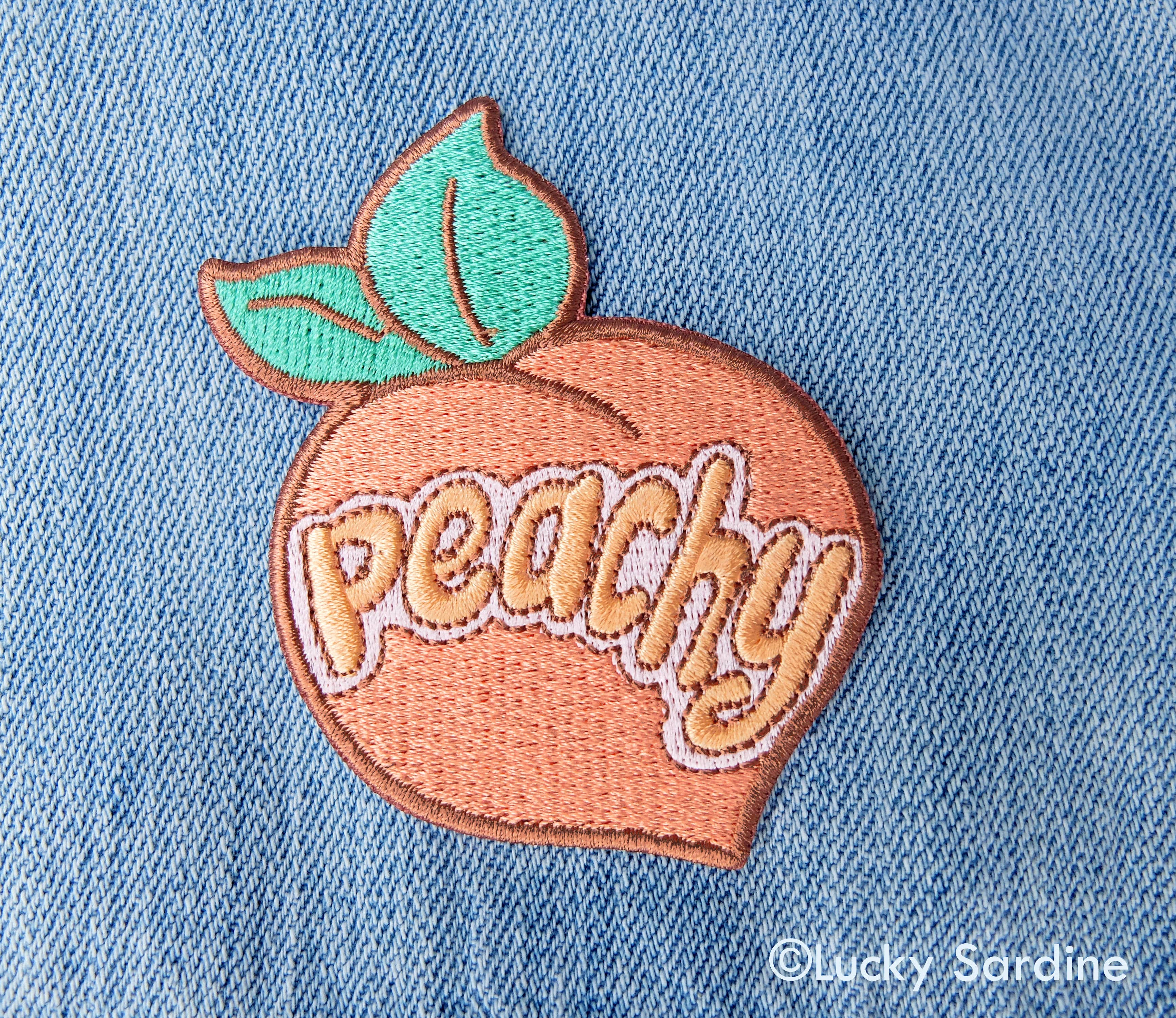 Peachy - Embroidered Patch