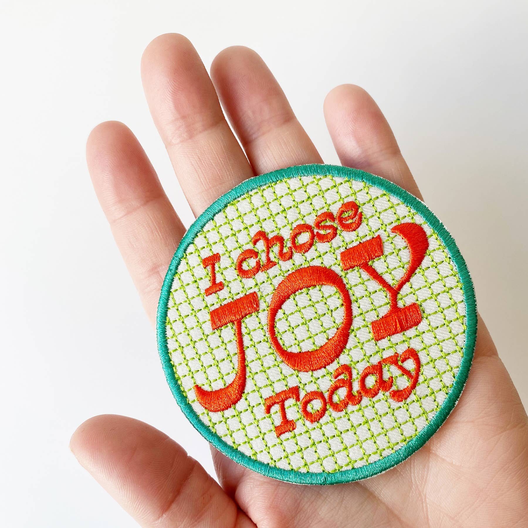 I Chose Joy Today Embroidered Patch