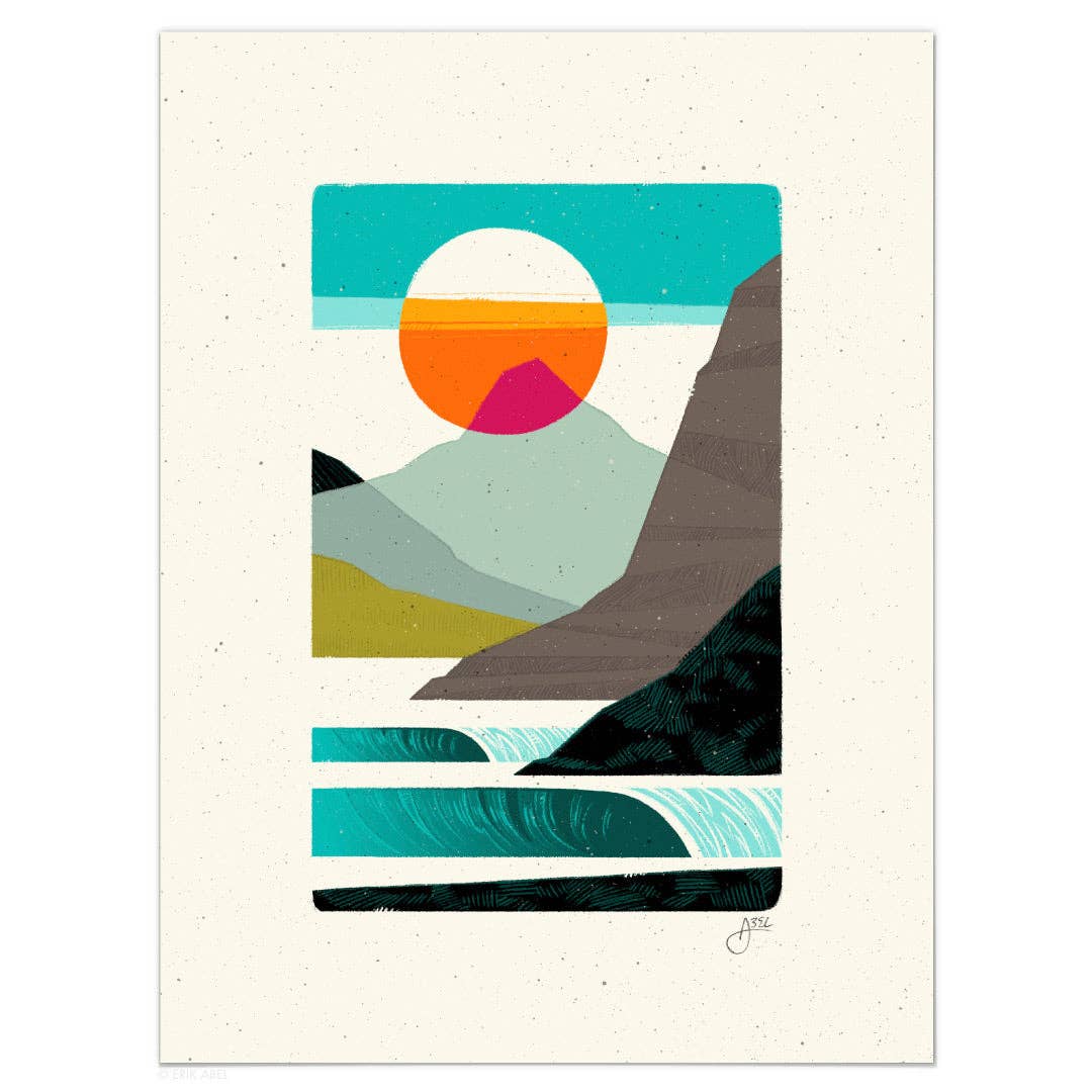 Abel Arts - Salty Mountain Air - WHLSL Print
