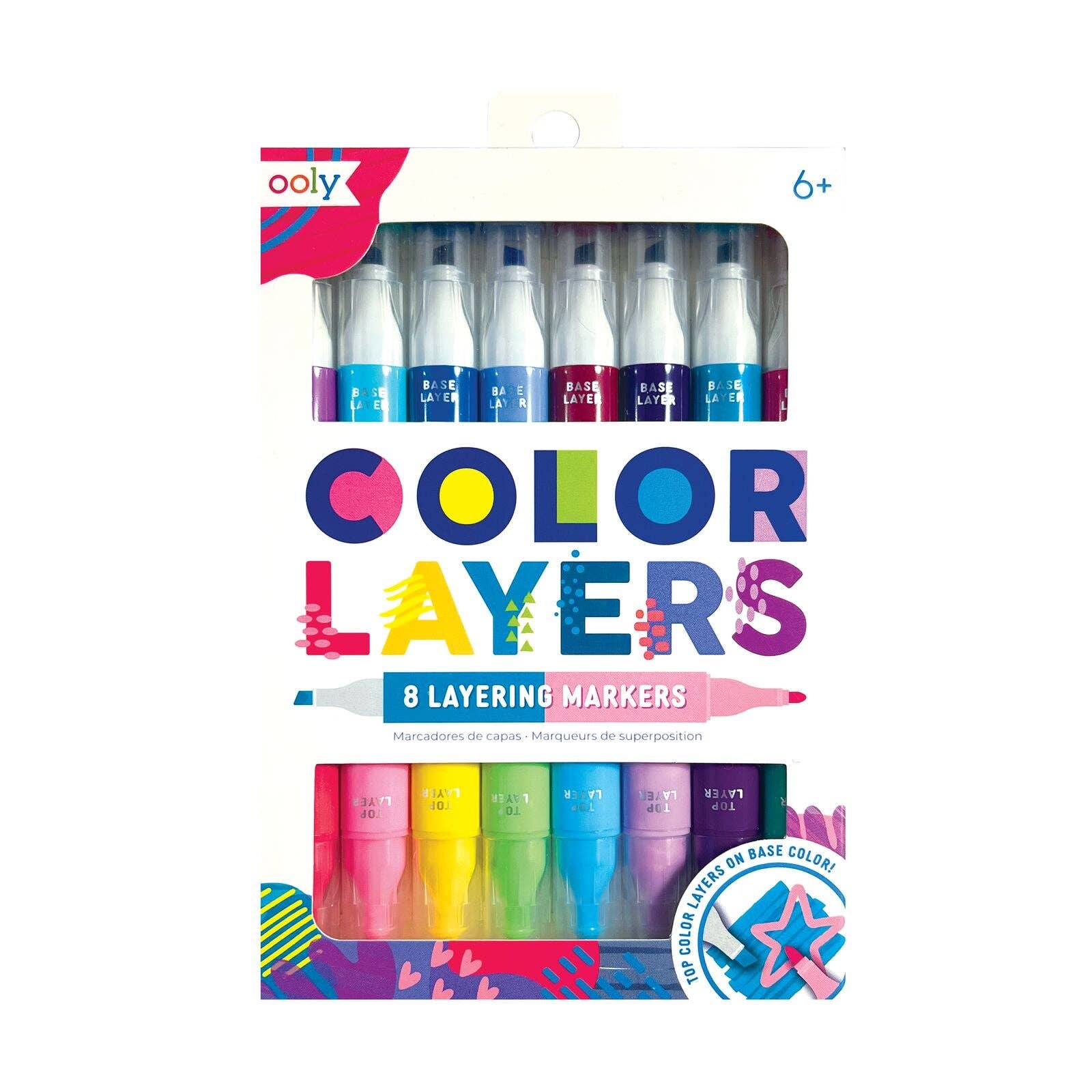 Color Layers Double-Ended Layering Markers - Set of 8