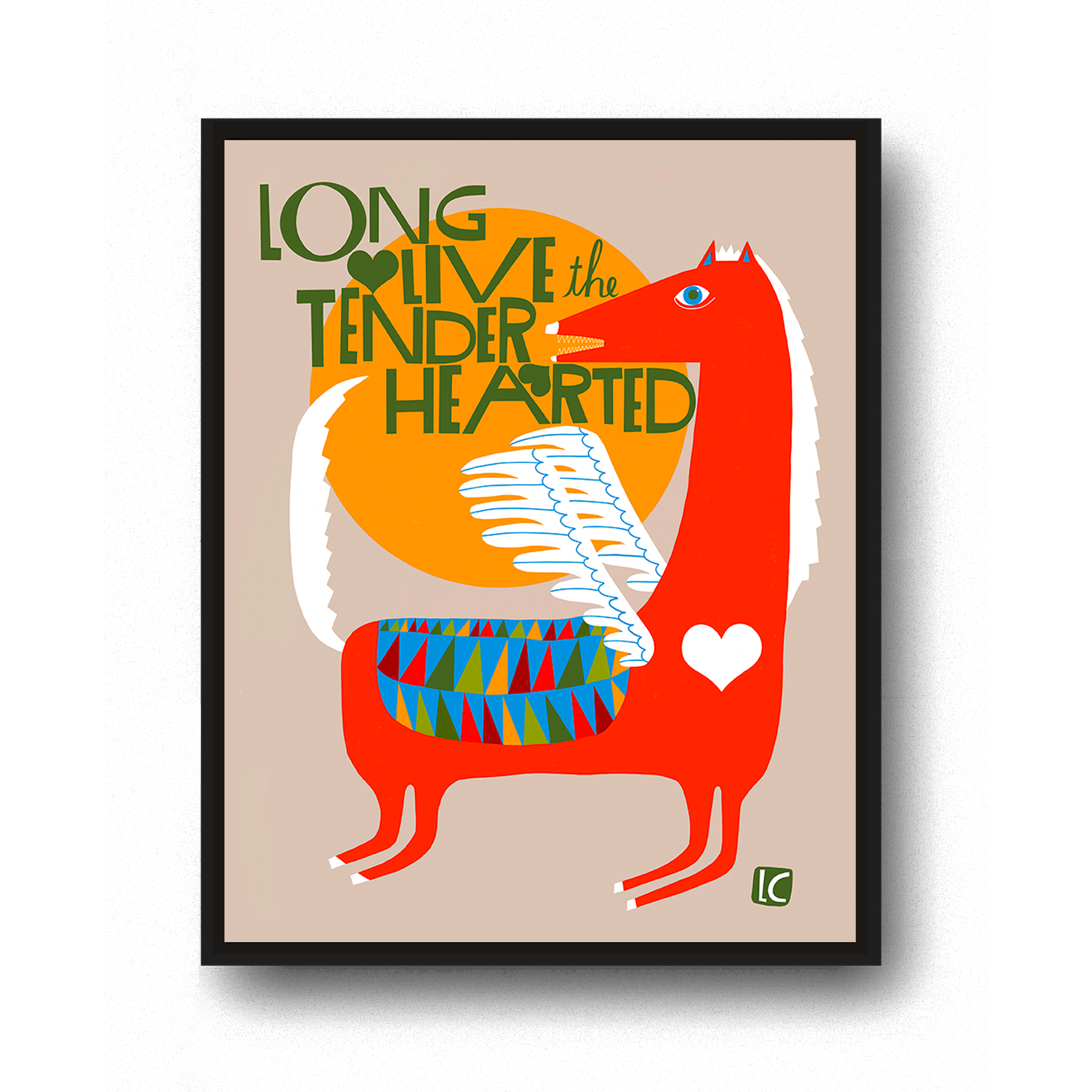 Long Live the Tenderhearted Archival Print by Lisa Congdon