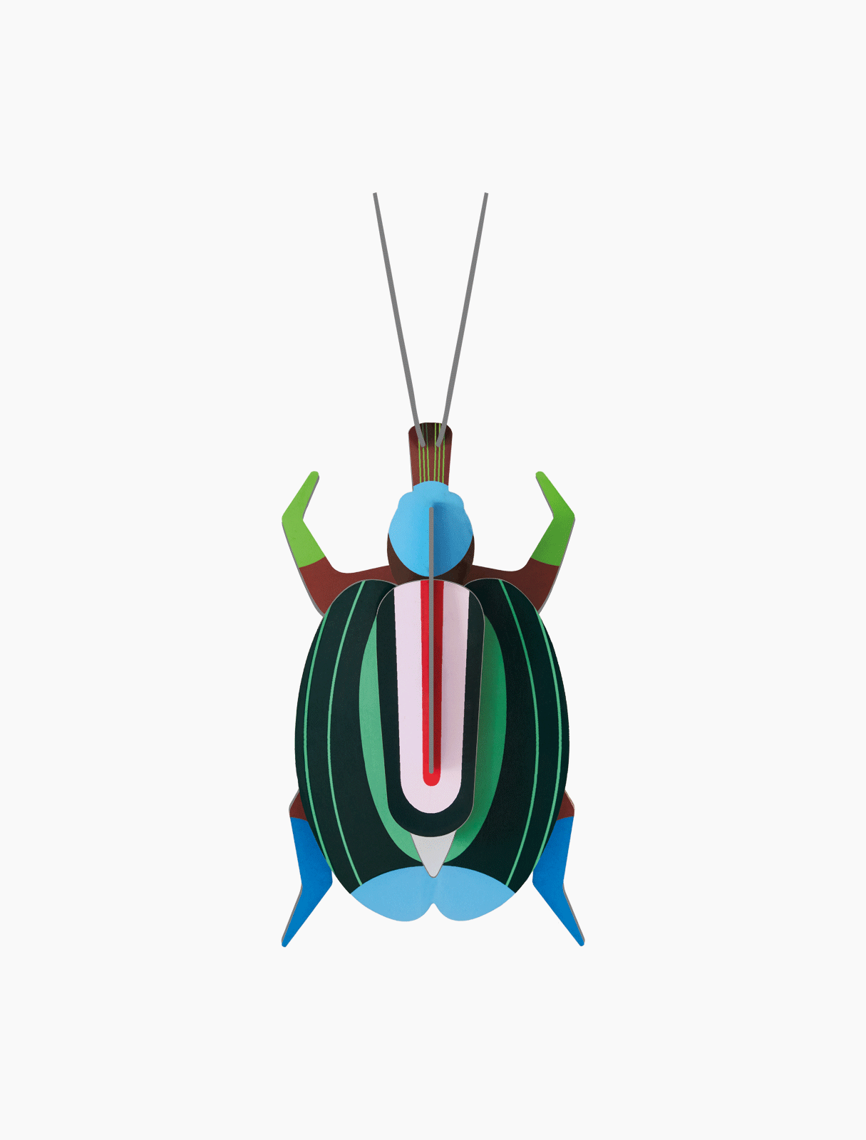 Green Fig Beetle - DIY 3D Wall Art
