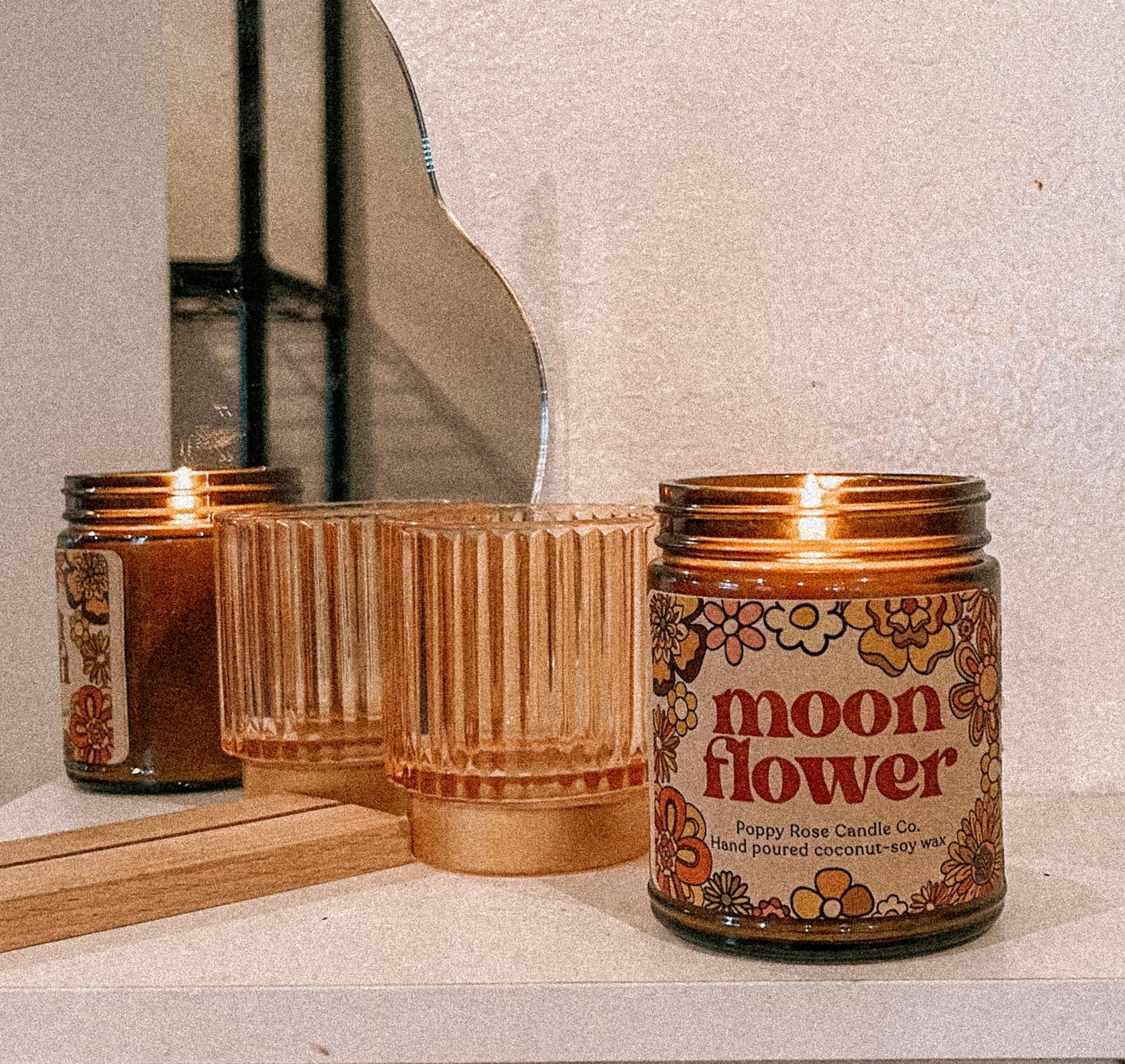 Moon Flower Coconut Wax Candle