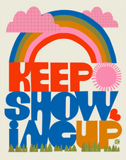 Keep Showing Up 11"x14" Print  by Lisa Congdon