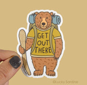Get Out There Vinyl Sticker